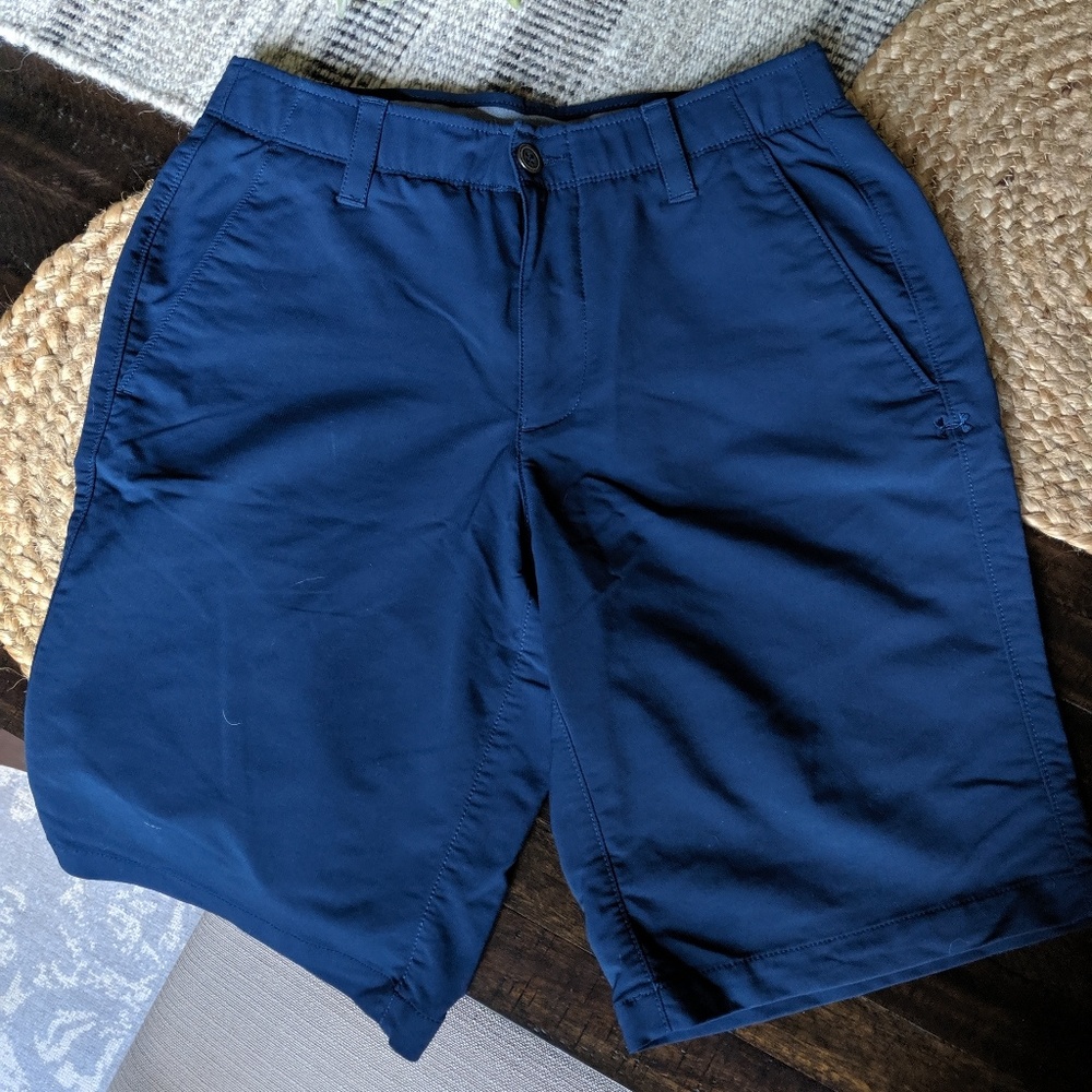 Under Armour Golf Shorts (Size 30) Navy Blue